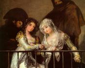 弗朗西斯科德戈雅 - Majas on a Balcony